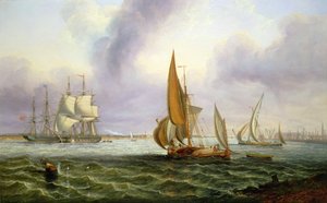 Themsen ved Woolwich av John Wilson Carmichael