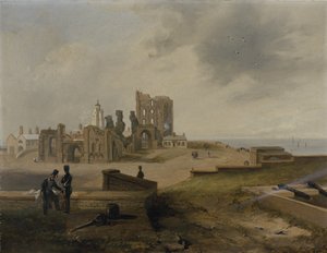 Tynemouth Priory fra øst av John Wilson Carmichael