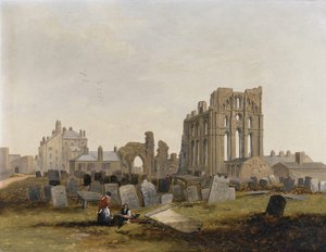 Tynemouth Priory fra øst av John Wilson Carmichael
