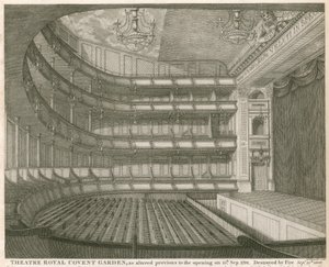 Theatre Royal, Covent Garden, London, som endret før åpningen 15. september 1794 av John Winston
