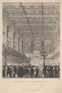 Hennes Majestet Prorogueing Parliament - House of Lords av John Woods