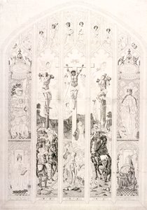 Østvindu i St Margaret, Westminster, som viser korsfestelsen, London, 1787