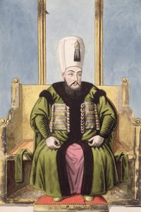 Ahmed I (1590–1617) Sultan 1603–17, fra «En serie portretter av Tyrkias keisere»
