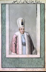 Othman (Osman) II (1603–22) Sultan 1618–22, fra «En serie portretter av Tyrkias keisere»