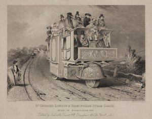 Dr. Churchs London & Birmingham Steam Coach, 1833 av John after Cooke