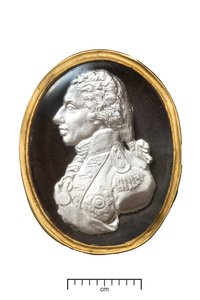 Admiral Lord Nelson gullring, ca. 1820 (gull og sulfid) av John after De Vaere