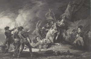 General Montgomerys død, i angrepet av Quebec, desember 1775, 1798 av John after Trumbull
