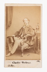 Carte-de-visite av Charles Dickens av John and Charles Watkins