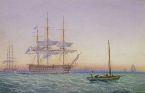 H.M. Fregatter ved Anker