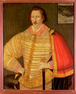 Portrett av en gentleman, antatt å være den engelske navigatøren Thomas Cavendish