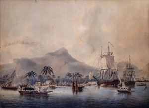 En utsikt over Huaheine, 1787