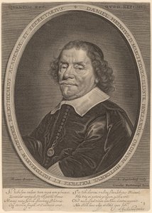Daniel Heinsius av Jonas Suyderhoff after Jacob Fransz van der Merck