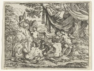 Satyrer og nymfer under et tre av Jonas Umbach
