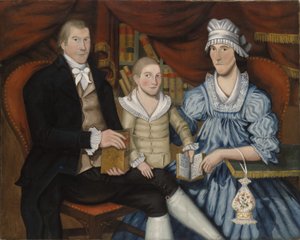 Portrett av George Eliot og familie, ca. 1798