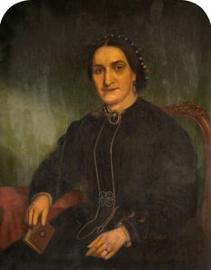 Portrett av fru George Haynes, 1850-1900.