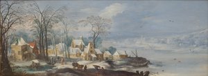 Vinterlandskap av Joos de II Momper