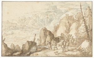 Landskap med reisende av Joos de Momper (II)