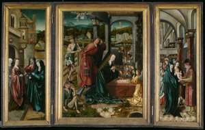 Triptych of Bethlehem, ca 1540 (maleri på tre)