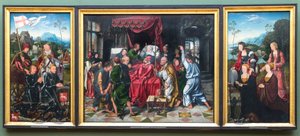 Altertavle med Marias død av Joos van Cleve