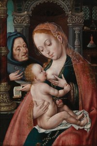 Den hellige familie av Joos van Cleve