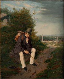 En kunstner hviler på en fottur av Jorgen Roed