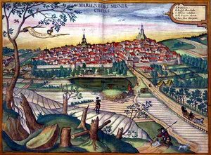 Kart over Marienburg, fra 
