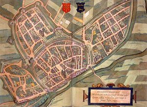 Kart over Wesel, fra 