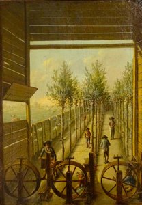 Liten garnbane på Jaagpad i Gouda i 1795 av Joris Herst