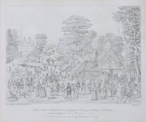 Fete på Horseydown i ca. 1590 av Joris Hoefnagel