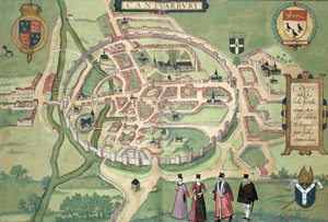Kart over Canterbury, fra 
