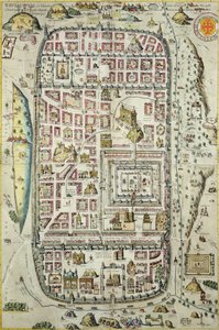 Kart over Jerusalem og området rundt, fra 