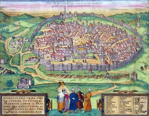 Kart over Jerusalem, fra 
