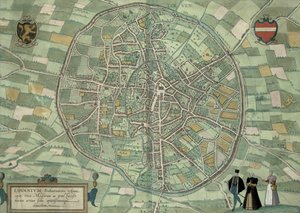 Kart over Louvain, fra 