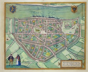 Kart over Nijmegen, fra 