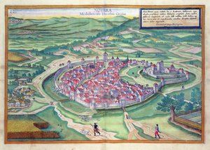 Kart over Novara, fra 
