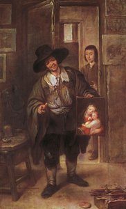 Studio Scene, etter 1670 (olje på lerret)