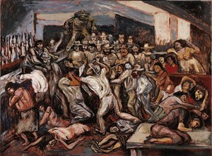 Krangel i en kabaret, 1944. av José Clemente Orozco
