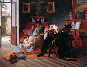 Scene av Adolfo Pintos familie