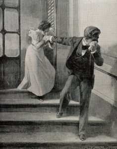 Trist farvel. 1900 (tegning)
