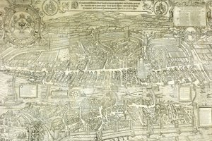 En utsiktsplan for Zürich, 1576 av Jos Murer