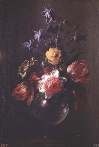 Stilleben av blomster