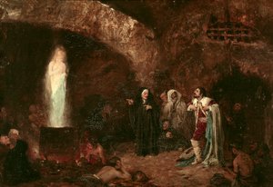 "Heksene eller Faust" Illustrasjon for arbeidet til Johann Wolfgang von Goethe (1749-1832) (maleri)