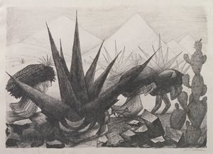 indianere og magneyplanter av José Clemente Orozco