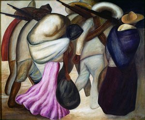 Soldatene Soldatene. maleri av Jose Clemente Orozco (1883-1949) 1926 Mexico City, Museum of Modern Art