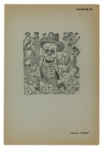 Calavera kriminell av José Guadalupe Posada