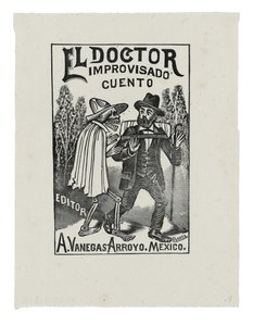The Impromptu Doctor Tale, ca. 1888-1913, trykt 1942 (gravering) av José Guadalupe Posada