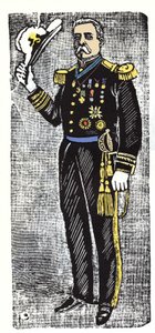 Den meksikanske revolusjonen (1910-1920): Porfirio Diaz (1828-1915), president i republikken Mexico. Xylografi av Jose Guadalupe Inn (1852-1913). av José Guadalupe Posada