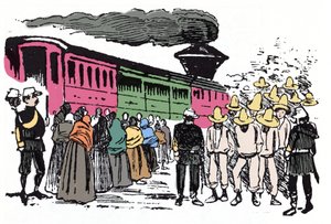 Den meksikanske revolusjonen (1910-1920): Xylografi av Jose Guadalupe Posada (1852-1913) av José Guadalupe Posada