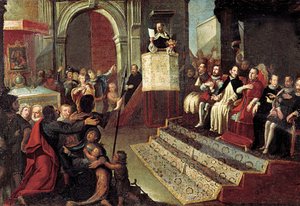 Saint Vincent Ferrer under kompromisset fra Caspe i 1412 av Jose Ingles