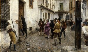 Rettferdighet seier, 1887 av Jose Jimenes Aranda